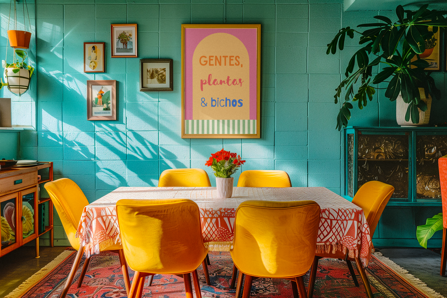 Poster Gentes, Plantas e Bichos
