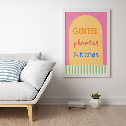Poster Gentes, Plantas e Bichos